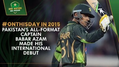 Fifty on Debut! Babar Azam's First International Match ✨ | Pakistan vs Zimbabwe, 2015